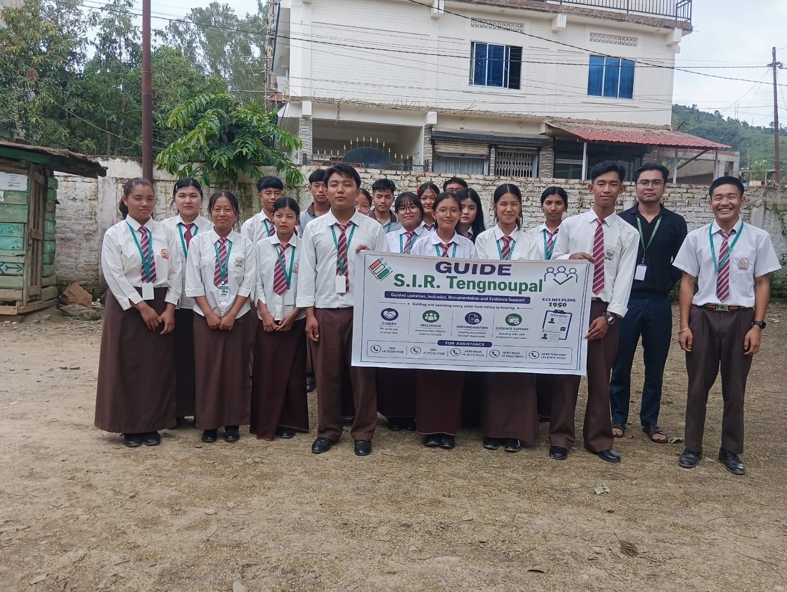 Team GUIDE SIR visited M.G. Evergreen Hr. Sec. School